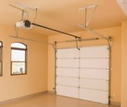 Electric garage door inside
